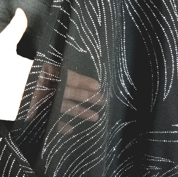 🎉Sparkly Glitter Sheer Tunic Plus Size 4X - Picture 6 of 7